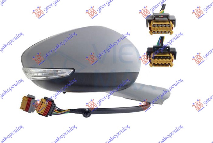 ΚΑΘΡΕΦΤΗΣ ΗΛ. ΘΕΡΜ. ΗΛ. ΑΝ. ΒΑΦ. ΜΕ ΜΝΗΜΗ (Μ/ΦΛΑΣ LED & ΦΩΣ ΑΣΦ. & BLIS & ΑΙΣΘ.) 10H/10P+10H/8P (Α ΠΟΙΟΤΗΤΑ) (CONVEX GLASS) ΔΕΞ