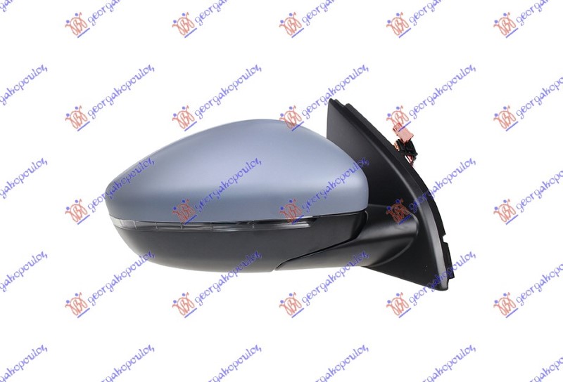 ΚΑΘΡΕΦΤΗΣ ΗΛΕΚΤΡΙΚΟΣ ΘΕΡΜΑΙΝΟΜΕΝΟΣ ΗΛΕΚΤΡΙΚΑ ΑΝΑΚΛΙΝΟΜΕΝΟΣ ΒΑΦΟΜΕΝΟΣ (ΜΕ ΦΛΑΣ & ΦΩΣ ΑΣΦΑΛΕΙΑΣ & ΑΙΣΘΗΤΗΡΑ) (CONVEX GLASS) ΔΕΞ