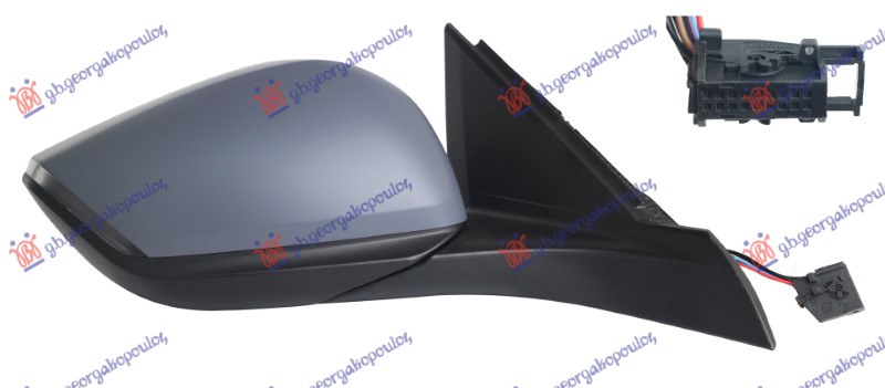 ΚΑΘΡΕΦΤΗΣ ΗΛΕΚΤΡΙΚΟΣ ΘΕΡΜΑΙΝΟΜΕΝΟΣ ΒΑΦΟΜΕΝΟΣ (ΜΕ ΦΛΑΣ LED & ΑΙΣΘΗΤΗΡΑ) (18 PIN) (Α ΠΟΙΟΤΗΤΑ) (CONVEX GLASS) ΔΕΞ