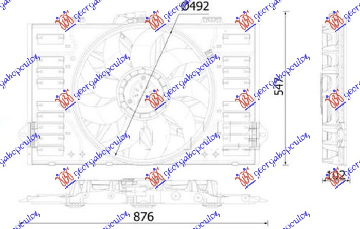 ΒΕΝΤΙΛΑΤΕΡ ΨΥΓΕΙΟΥ ΚΟΜΠΛΕ 3.0-3.6-4.8 PETROL - 3.0 ΠΕΤΡΕΛΑΙΟ