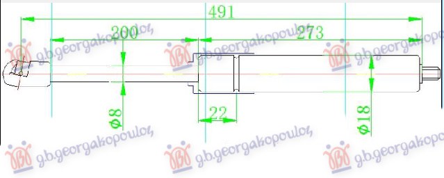 ΑΜΟΡΤΙΣΕΡ ΚΑΠΟ ΕΜΠΡΟΣ (491L-175N) ΔΕΞ