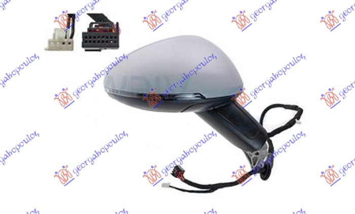 ΚΑΘΡΕΦΤΗΣ (ΚΟΜΠΛΕ) ΗΛ. ΘΕΡ.ΒΑΦΟΜ. ΗΛ.ΑΝ.& ΜΝΗΜΗ (ΜΕ ΦΛΑΣ & ΦΩΣ ΑΣΦΑΛ. & L.ASSIST) & ΑΝΤΙΘΑΜΒΩΤΙΚΟ (CONVEX GLASS) ΔΕΞ