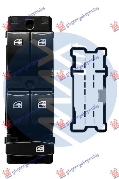 ΔΙΑΚΟΠΤΗΣ ΠΑΡΑΘΥΡΟΥ ΕΜΠΡΟΣ (Τετραπλός) (11pin) ΑΡ