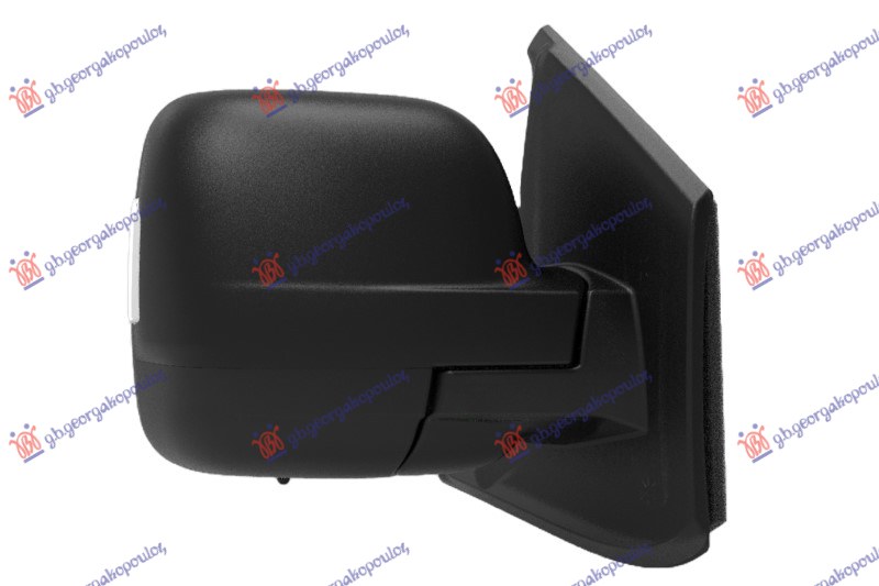 ΚΑΘΡΕΦΤΗΣ ΗΛΕΚΤΡΙΚΟΣ ΘΕΡΜΑΙΝΟΜΕΝΟΣ ΜΑΥΡΟΣ (ΜΕ ΦΛΑΣ) (12H9P) (ASPHERICAL GLASS) ΔΕΞ