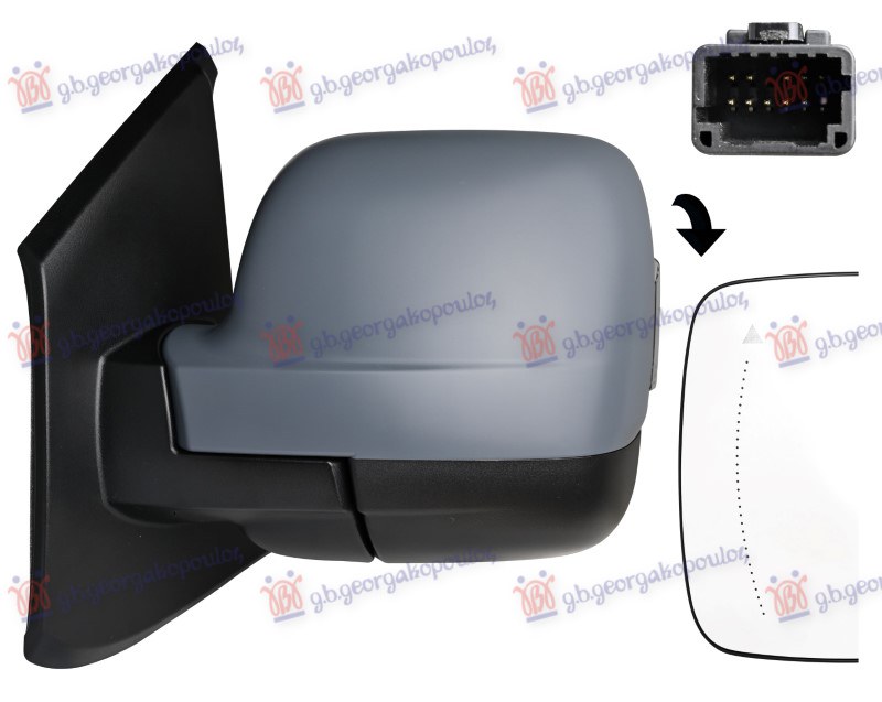 ΚΑΘΡΕΦΤΗΣ ΗΛΕΚΤΡΙΚΟΣ ΘΕΡΜΑΙΝΟΜΕΝΟΣ ΗΛΕΚΤΡΙΚΑ ΑΝΑΚΛΙΝΟΜΕΝΟΣ (ΜΕ ΦΛΑΣ & BLIS) (10 PIN) (ASPHERICAL GLASS) (Α ΠΟΙΟΤΗΤΑ) ΑΡ