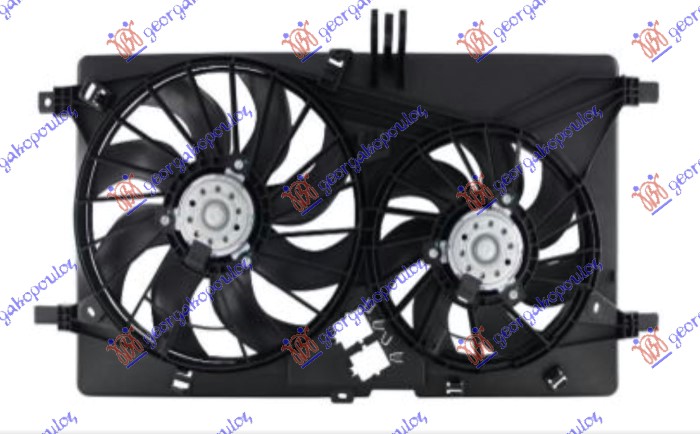 ΒΕΝΤΙΛΑΤΕΡ ΨΥΓΕΙΟΥ (ΚΟΜΠΛΕ ΔΙΠΛΟ) (385/ (300mm) (2+2 PIN)