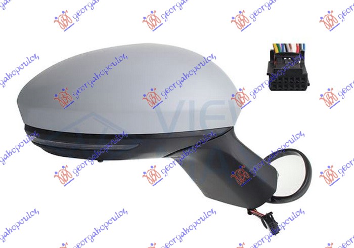 ΚΑΘΡΕΦΤΗΣ ΗΛΕΚΤΡΙΚΟΣ ΘΕΡΜΑΙΝΟΜΕΝΟΣ ΒΑΦΟΜΕΝΟΣ (ΜΕ ΦΛΑΣ & ΑΙΣΘΗΤΗΡΑ) (9 PIN) (CONVEX GLASS) ΔΕΞ