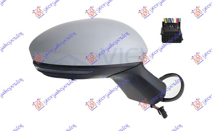 ΚΑΘΡΕΦΤΗΣ ΗΛΕΚΤΡΙΚΟΣ ΘΕΡΜΑΙΝΟΜΕΝΟΣ ΗΛΕΚΤΡΙΚΑ ΑΝΑΚΛΙΝΟΜΕΝΟΣ ΒΑΦΟΜΕΝΟΣ (ΜΕ ΦΛΑΣ & ΑΙΣΘΗΤΗΡΑ & BLIS) (12 PIN) (CONVEX GLASS) ΔΕΞ