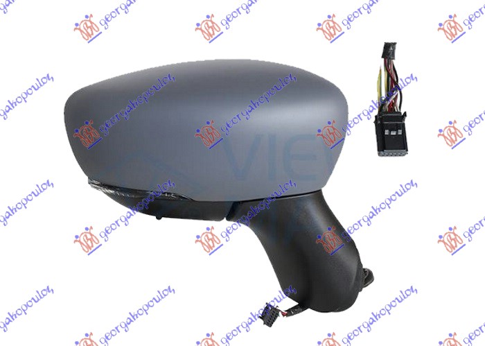 ΚΑΘΡΕΦΤΗΣ ΗΛΕΚΤΡΙΚΟΣ ΘΕΡΜΑΙΝΟΜΕΝΟΣ ΒΑΦΟΜΕΝΟΣ (ΜΕ ΦΛΑΣ & ΑΙΣΘΗΤΗΡΑ) 9 PIN (CONVEX GLASS) ΔΕΞ