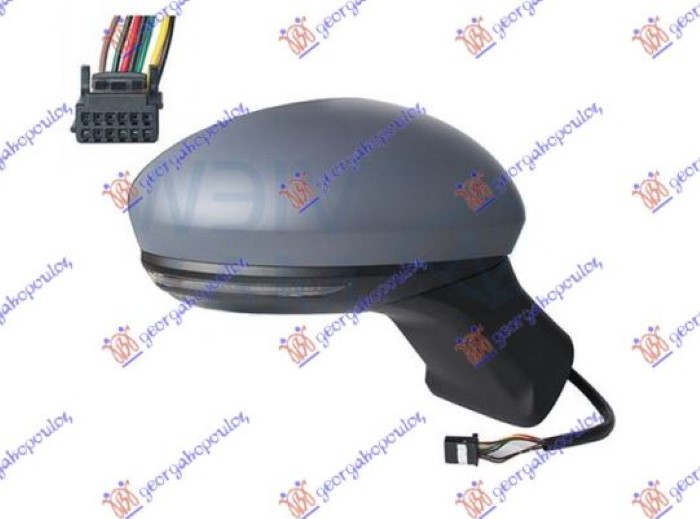 ΚΑΘΡΕΦΤΗΣ ΗΛΕΚΤΡΙΚΟΣ ΘΕΡΜΑΙΝΟΜΕΝΟΣ ΒΑΦΟΜΕΝΟΣ (ΜΕ ΦΛΑΣ & ΑΙΣΘΗΤΗΡΑ) (9 PIN) (ASHPERICAL GLASS) ΔΕΞ