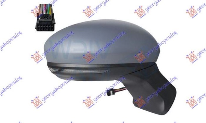 ΚΑΘΡΕΦΤΗΣ ΗΛΕΚΤΡΙΚΟΣ ΘΕΡΜΑΙΝΟΜΕΝΟΣ ΗΛΕΚΤΡΙΚΑ ΑΝΑΚΛΙΝΟΜΕΝΟΣ ΒΑΦΟΜΕΝΟΣ (ΜΕ ΦΛΑΣ & ΑΙΣΘΗΤΗΡΑ) (12 PIN) (ASHPERICAL GLASS) ΔΕΞ