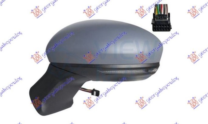 ΚΑΘΡΕΦΤΗΣ ΗΛΕΚΤΡΙΚΟΣ ΘΕΡΜΑΙΝΟΜΕΝΟΣ ΗΛΕΚΤΡΙΚΑ ΑΝΑΚΛΙΝΟΜΕΝΟΣ ΒΑΦΟΜΕΝΟΣ (ΜΕ ΦΛΑΣ) (10PIN) (ASHERICAL GLASS) ΑΡ