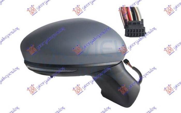 ΚΑΘΡΕΦΤΗΣ ΗΛΕΚΤΡΙΚΟΣ ΘΕΡΜΑΙΝΟΜΕΝΟΣ ΗΛΕΚΤΡΙΚΑ ΑΝΑΚΛΙΝΟΜΕΝΟΣ ΒΑΦΟΜΕΝΟΣ (ΜΕ ΦΛΑΣ & ΑΙΣΘΗΤΗΡΑ & BLIS) (12 PIN) (ASHPERICAL GLASS) ΔΕΞ