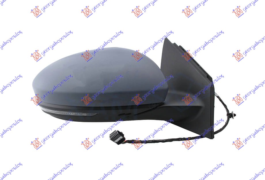 ΚΑΘΡΕΦΤΗΣ ΗΛΕΚΤΡΙΚΟΣ ΘΕΡΜΑΙΝΟΜΕΝΟΣ ΒΑΦΟΜΕΝΟΣ (ΜΕ ΦΛΑΣ & ΑΙΣΘΗΤΗΡΑ) 9 PIN (CONVEX GLASS) ΔΕΞ