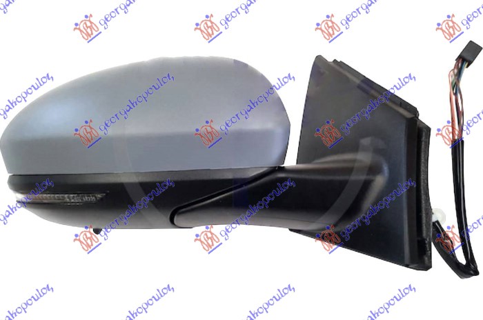 ΚΑΘΡΕΦΤΗΣ ΗΛΕΚΤΡΙΚΟΣ ΘΕΡΜΑΙΝΟΜΕΝΟΣ ΗΛΕΚΤΡΙΚΑ ΑΝΑΚΛΙΝΟΜΕΝΟΣ ΒΑΦΟΜΕΝΟΣ (ΜΕ ΦΛΑΣ & ΑΙΣΘΗΤΗΡΑ) (CONVEX GLASS) ΔΕΞ