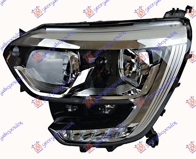 ΦΑΝΟΣ ΕΜΠΡΟΣ ΗΛΕΚΤΡΙΚΟΣ (Η7/Η7) ΧΡΩΜΙΟ ΜΕ ΦΩΣ ΗΜΕΡΑΣ LED (VALEO) ΑΡ