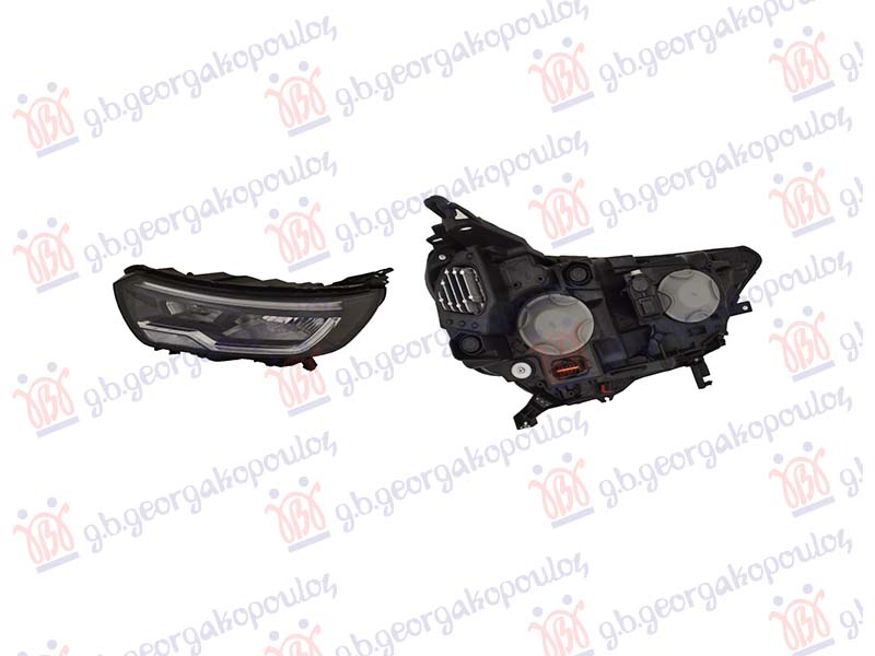 ΦΑΝΟΣ ΕΜΠΡΟΣ ΜΕ ΦΩΣ ΗΜΕΡΑΣ LED (H7/LED) (Ε) (DEPO) ΑΡ