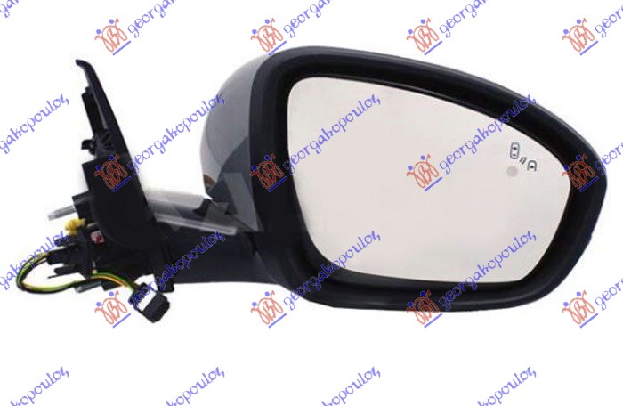 ΚΑΘΡΕΦΤΗΣ ΗΛΕΚΤ. ΘΕΡΜΑΙΝ. ΗΛ. ΑΝΑΚΛ. ΒΑΦΟΜ. (ΜΕ ΦΛΑΣ & ΦΩΣ ΑΣΦΑΛΕΙΑΣ & ΑΙΣΘΗΤΗΡΑ & BLIS) (15pin) (CONVEX GLASS) ΔΕΞ