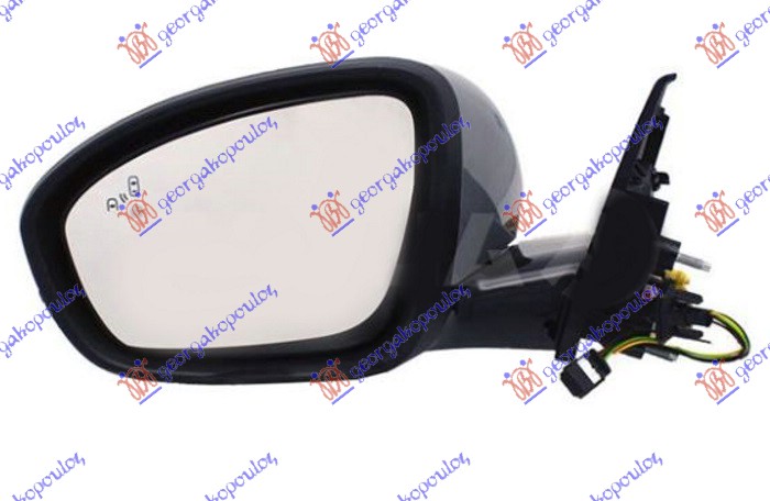 ΚΑΘΡΕΦΤΗΣ ΗΛΕΚΤΡΙΚΟΣ ΘΕΡΜΑΙΝΟΜΕΝΟΣ ΗΛΕΚΤΡΙΚΑ ΑΝΑΚΛΙΝΟΜΕΝΟΣ ΒΑΦΟΜΕΝΟΣ (ΜΕ ΦΛΑΣ & ΦΩΣ ΑΣΦΑΛΕΙΑΣ & BLIS) (13 PIN) (ASHERICAL GLASS) ΑΡ