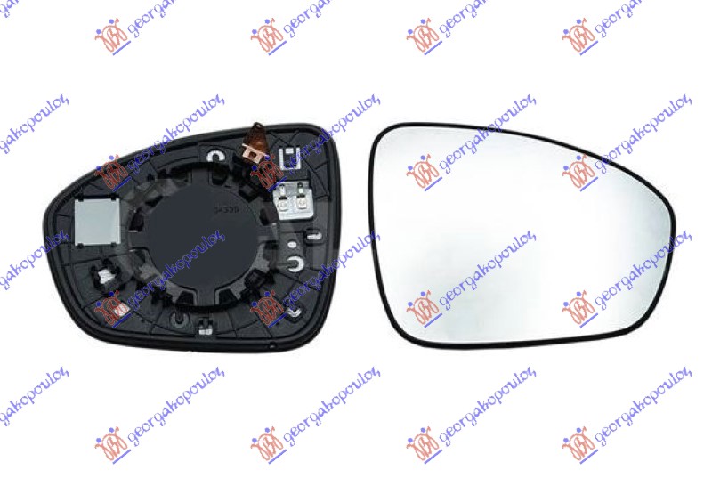 ΚΡΥΣΤΑΛΛΟ ΚΑΘΡΕΦΤΗ ΘΕΡΜΑΙΝΟΜΕΝΟ (CONVEX GLASS) ΔΕΞ