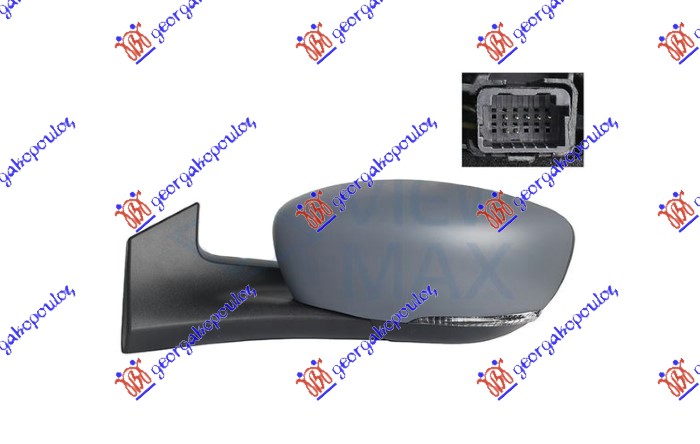 ΚΑΘΡΕΦΤΗΣ ΗΛΕΚΤΡΙΚΟΣ ΘΕΡΜΑΙΝΟΜΕΝΟΣ ΒΑΦΟΜΕΝΟΣ (ΜΕ ΦΛΑΣ) 7 PIN (Α ΠΟΙΟΤΗΤΑ) (ASPHERICAL GLASS) ΑΡ