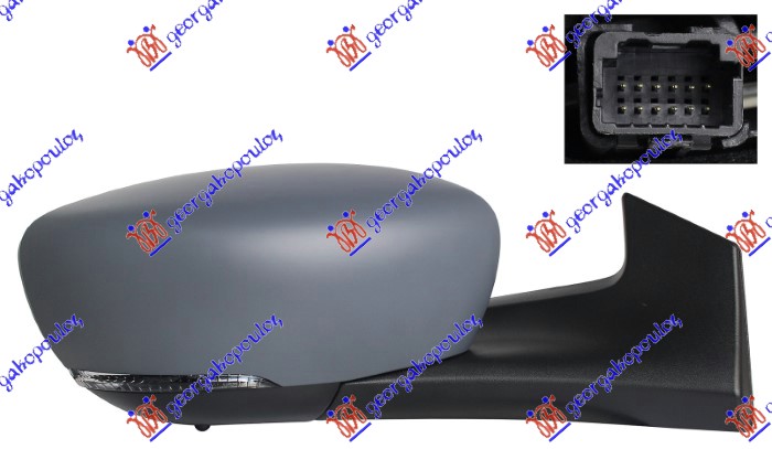 ΚΑΘΡΕΦΤΗΣ ΗΛΕΚΤ. ΘΕΡΜΑΙΝ. ΗΛ. ΑΝΑΚΛ. ΒΑΦΟΜ. (ΜΕ ΦΛΑΣ & ΑΙΣΘΗΤΗΡΑ & BLIS) 12 PIN (Α ΠΟΙΟΤΗΤΑ) (CONVEX GLASS) ΔΕΞ