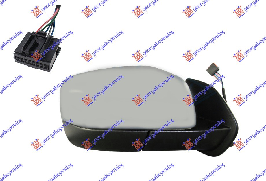 ΚΑΘΡΕΦΤΗΣ ΗΛΕΚΤΡΙΚΟΣ ΘΕΡΜΑΙΝΟΜΕΝΟΣ ΗΛΕΚΤΡΙΚΑ ΑΝΑΚΛΙΝΟΜΕΝΟΣ ΜΕ ΜΝΗΜΗ ΒΑΦΟΜΕΝΟΣ (10 PIN) (Α ΠΟΙΟΤΗΤΑ) 2009- (CONVEX GLASS) ΔΕΞ