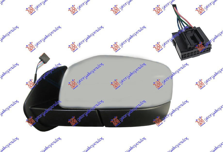 ΚΑΘΡΕΦΤΗΣ ΗΛΕΚΤΡΙΚΟΣ ΘΕΡΜΑΙΝΟΜΕΝΟΣ ΗΛΕΚΤΡΙΚΑ ΑΝΑΚΛΙΝΟΜΕΝΟΣ ΜΕ ΜΝΗΜΗ ΒΑΦΟΜΕΝΟΣ (10 PIN) (Α ΠΟΙΟΤΗΤΑ) 2009- (CONVEX GLASS) ΑΡ