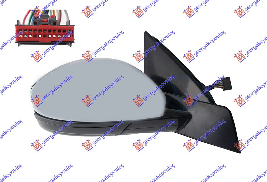 ΚΑΘΡΕΦΤΗΣ ΗΛΕΚΤ. ΘΕΡΜΑΙΝ. ΗΛ. ΑΝΑΚΛ. ΒΑΦΟΜ. ΜΕ ΦΩΣ ΑΣΦΑΛΕΙΑΣ (ΜΕ ΦΛΑΣ & ΜΝΗΜΗ) (14 PIN) (Α ΠΟΙΟΤΗΤΑ) (CONVEX GLASS) ΔΕΞ