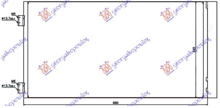 ΨΥΓΕΙΟ A/C ΒΕΝΖΙΝΗ/ΠΕΤΡΕΛΑΙΟ (625x330x12) (KOYO)