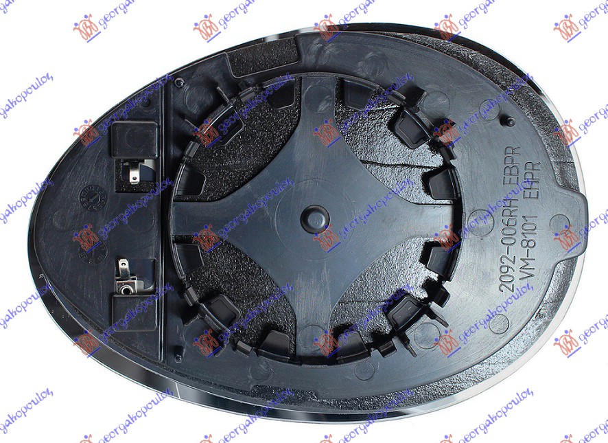 ΚΡΥΣΤΑΛΛΟ ΚΑΘΡΕΦΤΗ ΘΕΡΜΑΙΝΟΜΕΝΟ (ASPHERICAL GLASS) ΔΕΞ