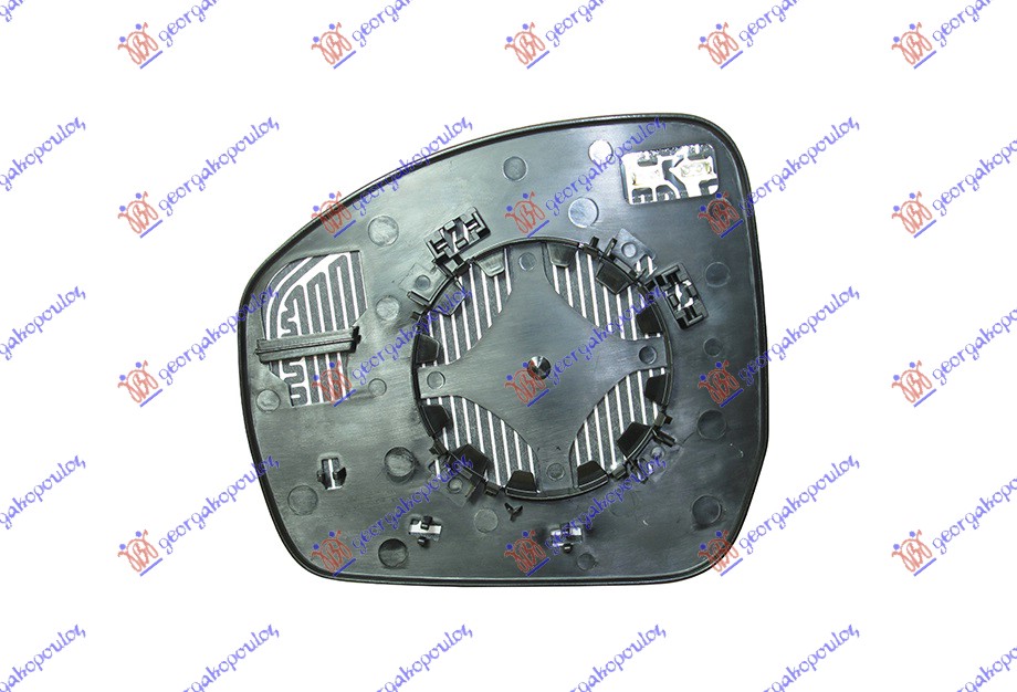 ΚΡΥΣΤΑΛΛΟ ΚΑΘΡΕΦΤΗ ΘΕΡΜΑΙΝΟΜΕΝΟ ΜΠΛΕ (CONVEX GLASS) ΔΕΞ