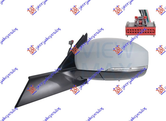 ΚΑΘΡΕΦΤΗΣ ΗΛΕΚΤΡΙΚΟΣ ΘΕΡΜΑΙΝΟΜΕΝΟΣ ΒΑΦΟΜΕΝΟΣ (ΜΕ ΦΛΑΣ & ΑΙΣΘΗΤΗΡΑ) (8 PIN) (Α ΠΟΙΟΤΗΤΑ) (CONVEX GLASS) ΑΡ