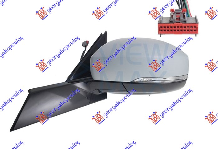 ΚΑΘΡΕΦΤΗΣ ΗΛΕΚΤ. ΘΕΡΜΑΙΝ. ΗΛ. ΑΝΑΚΛ. ΒΑΦΟΜ. (ΜΕ ΦΛΑΣ & ΦΩΣ ΑΣΦΑΛΕΙΑΣ & ΑΙΣΘΗΤΗΡΑ) (10 PIN) (Α ΠΟΙΟΤΗΤΑ) (CONVEX GLASS) ΑΡ