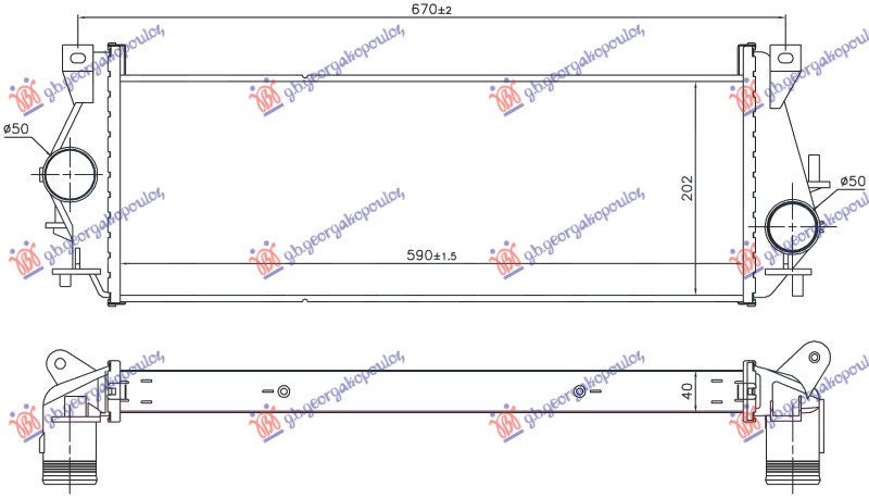 ΨΥΓΕΙΟ INTERCOOLER 2.2-2.4 ΠΕΤΡΕΛΑΙΟ (590x202)