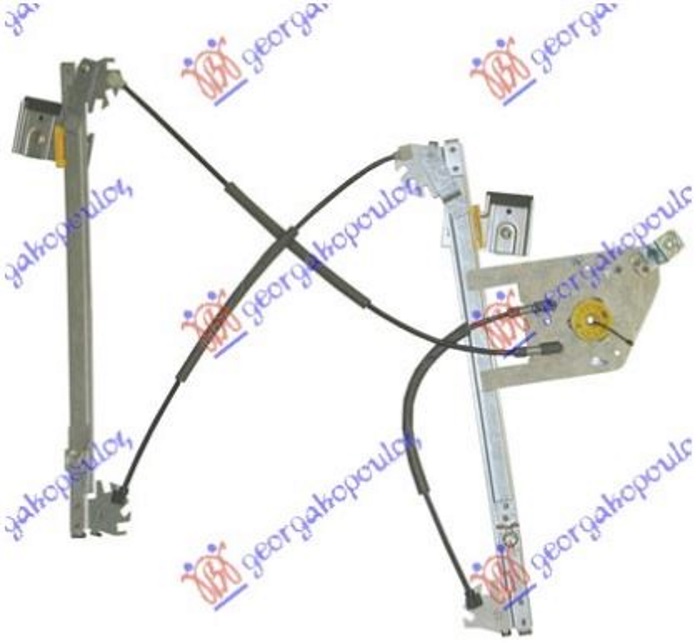 ΓΡΥΛΛΟΣ ΠΑΡΑΘΥΡΟΥ ΕΜΠΡΟΣ ΗΛΕΚΤΡΙΚΟΣ 4/5Π (ΧΩΡΙΣ ΜΟΤΕΡ) ΔΕΞ