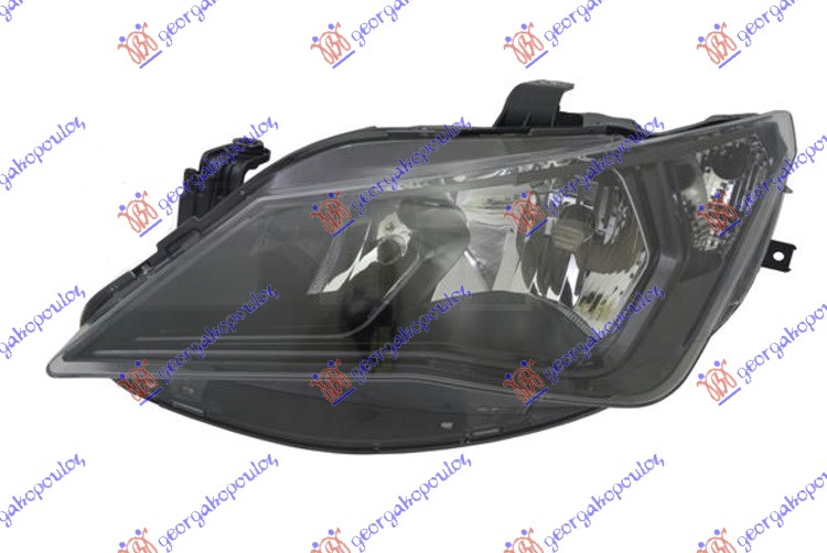 ΦΑΝΟΣ ΕΜΠΡΟΣ (ΔΙΠΛΟ ΚΑΘΡΕΦΤΗ) ΜΑΥΡΟ FR (Ε) (TYC) ΑΡ