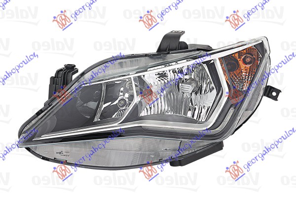 ΦΑΝΟΣ ΕΜΠΡΟΣ ΗΛΕΚΤΡΙΚΟΣ (ΔΙΠΛΟΣ ΚΑΘΡΕΠΤΗΣ) ΜΕ ΦΩΣ ΗΜΕΡΑΣ LED (VALEO) ΑΡ