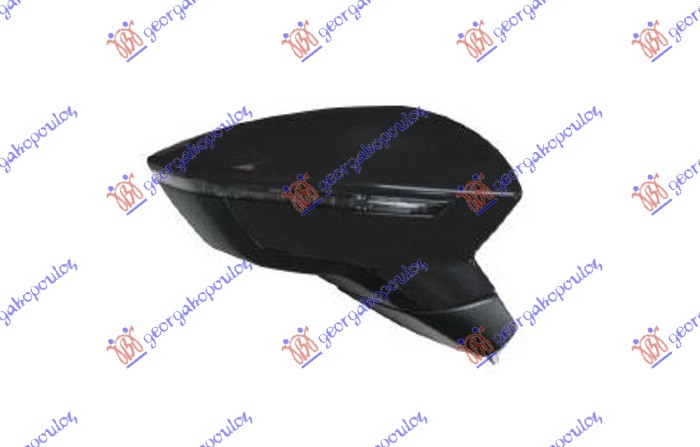 ΚΑΘΡΕΦΤΗΣ ΗΛΕΚΤΡΙΚΟΣ ΘΕΡΜΑΙΝΟΜΕΝΟΣ ΜΑΥΡΟΣ (ΜΕ ΦΛΑΣ) (CONVEX GLASS) ΔΕΞ