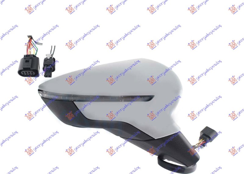 ΚΑΘΡΕΦΤΗΣ ΗΛΕΚΤΡΙΚΟΣ ΘΕΡΜΑΙΝΟΜΕΝΟΣ ΒΑΦΟΜΕΝΟΣ (ΜΕ ΦΛΑΣ & BLIS) (CONVEX GLASS) ΔΕΞ