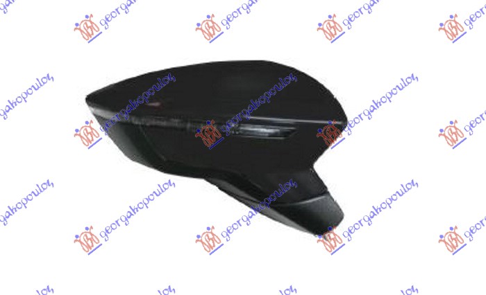 ΚΑΘΡΕΦΤΗΣ ΗΛΕΚΤΡΙΚΟΣ ΘΕΡΜΑΙΝΟΜΕΝΟΣ ΗΛΕΚΤΡΙΚΑ ΑΝΑΚΛΙΝΟΜΕΝΟΣ ΜΑΥΡΟΣ (ΜΕ ΦΛΑΣ) (8+2 PIN) (CONVEX GLASS) ΔΕΞ