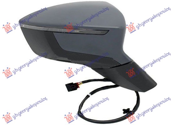 ΚΑΘΡΕΦΤΗΣ ΗΛΕΚΤΡΙΚΟΣ ΘΕΡΜΑΙΝΟΜΕΝΟΣ ΗΛΕΚΤΡΙΚΑ ΑΝΑΚΛΙΝΟΜΕΝΟΣ ΒΑΦΟΜΕΝΟΣ (ΜΕ ΦΛΑΣ) (8PIN) (CONVEX GLASS) ΔΕΞ