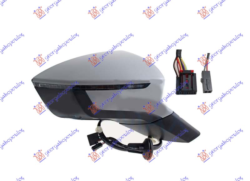 ΚΑΘΡΕΦΤΗΣ ΗΛΕΚΤΡΙΚΟΣ ΘΕΡΜΑΙΝΟΜΕΝΟΣ ΗΛΕΚΤΡΙΚΑ ΑΝΑΚΛΙΝΟΜΕΝΟΣ ΒΑΦΟΜΕΝΟΣ (ΜΕ ΦΛΑΣ & ΦΩΣ ΑΣΦΑΛΕΙΑΣ & BLIS) 11 PIN (CONVEX GLASS) ΔΕΞ