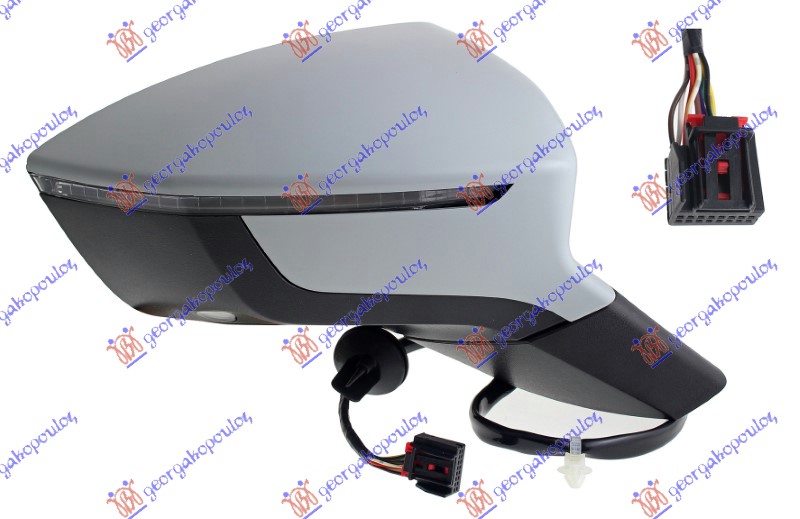 ΚΑΘΡΕΦΤΗΣ ΗΛΕΚΤΡΙΚΟΣ ΘΕΡΜΑΙΝΟΜΕΝΟΣ ΒΑΦΟΜΕΝΟΣ (ΜΕ ΦΛΑΣ) (6 PIN) (Α ΠΟΙΟΤΗΤΑ) (CONVEX GLASS) ΔΕΞ