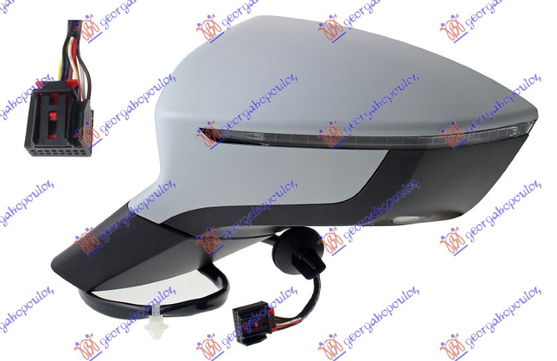 ΚΑΘΡΕΦΤΗΣ ΗΛΕΚΤΡΙΚΟΣ ΘΕΡΜΑΙΝΟΜΕΝΟΣ ΒΑΦΟΜΕΝΟΣ (ΜΕ ΦΛΑΣ) (6 PIN) (Α ΠΟΙΟΤΗΤΑ) (CONVEX GLASS) ΑΡ