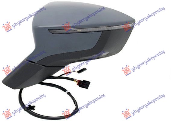 ΚΑΘΡΕΦΤΗΣ ΗΛΕΚΤ. ΘΕΡΜ. ΒΑΦΟΜΕΝΟΣ ΗΛ. ΑΝΑΚΛ. ΜΕ ΜΝΗΜΗ (ΜΕ ΦΛΑΣ LED & ΦΩΣ ΑΣΦ. & SIDE ASSIST) (15pin) (CONVEX GLASS) ΑΡ