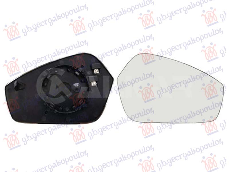 ΚΡΥΣΤΑΛΛΟ ΚΑΘΡΕΦΤΗ ΘΕΡΜΑΙΝΟΜΕΝΟ (CONVEX GLASS) (2 PIN) ΔΕΞ