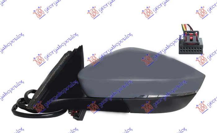 ΚΑΘΡΕΦΤΗΣ ΗΛΕΚΤΡΙΚΟΣ ΘΕΡΜΑΙΝΟΜΕΝΟΣ ΒΑΦΟΜΕΝΟΣ (ΜΕ ΦΛΑΣ) (6 PIN) (Α ΠΟΙΟΤΗΤΑ) (CONVEX GLASS) ΑΡ