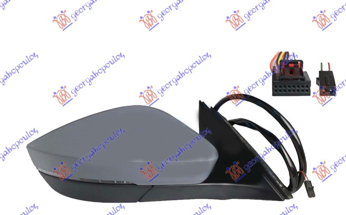 ΚΑΘΡΕΦΤΗΣ ΗΛΕΚΤ. ΘΕΡΜΑΙΝ. ΗΛ. ΑΝΑΚΛ. ΒΑΦΟΜ. (ΜΕ ΦΛΑΣ & ΦΩΣ ΑΣΦΑΛ.& BLIS) (13 PIN) (Α ΠΟΙΟΤΗΤΑ) (CONVEX GLAS) ΔΕΞ