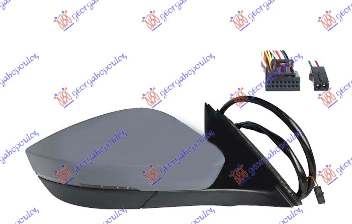 ΚΑΘΡΕΦΤΗΣ ΗΛΕΚΤ. ΘΕΡΜΑΙΝ. ΗΛ. ΑΝΑΚΛ.& ΜΕ ΜΝΗΜΗ ΒΑΦΟΜ. (ΜΕ ΦΛΑΣ & ΦΩΣ ΑΣΦΑΛ. & BLIS) (17 PIN) (Α ΠΟΙΟΤΗΤΑ) (CONVEX GLAS) ΔΕΞ